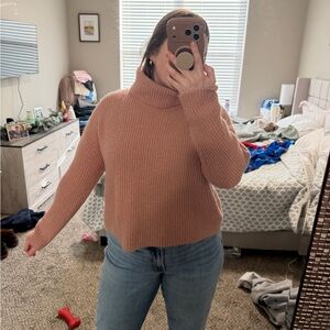 Forever 21 Women's Turtleneck Sweater - Tan